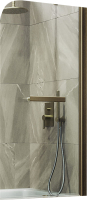 Стеклянная шторка для ванны MaybahGlass MGV-770-2 (прозрачное стекло/бронзовый) - 