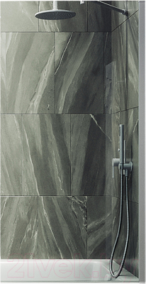 Стеклянная шторка для ванны MaybahGlass MGV-65-1ш (прозрачное стекло/белый матовый)