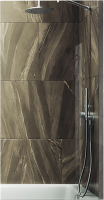 Стеклянная шторка для ванны MaybahGlass MGV-61-5ш (прозрачное стекло/хром матовый) - 