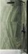 Стеклянная шторка для ванны MaybahGlass MGV-63-6ш (прозрачное стекло/черный) - 