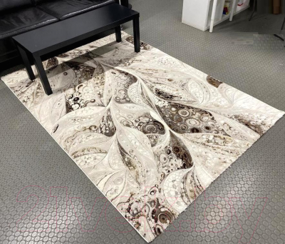 Коврик Radjab Carpet Браун Прямоугольник 5536A / 11074RK (0.8x1.5, Light Grey/Medium Grey)