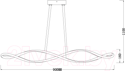 Люстра ESCADA 10236/1LED (золото)