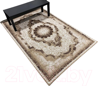Ковер Radjab Carpet Астра Прямоугольник 1363A / 11218RK (2.4x3.4, Brown/Beige)