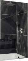 Стеклянная шторка для ванны MaybahGlass MGV-65-5у (прозрачное стекло/хром матовый) - 