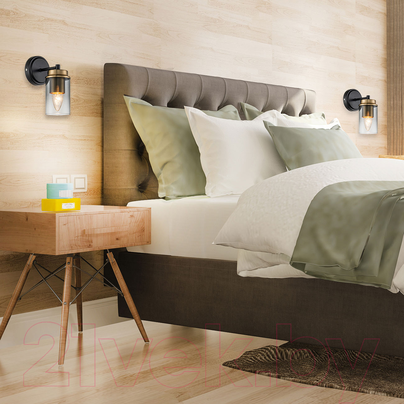 Бра ESCADA 2118/1A (Black/Brass) — фото 4