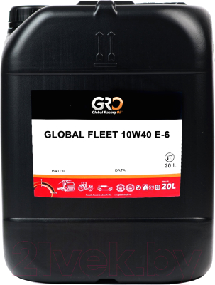 Моторное масло GRO Global Fleet 10W40 E-6 / 9003153 (20л)