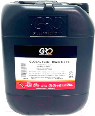 Моторное масло GRO Global Fleet 10W40 E-9 F.E. / 9008153 (20)