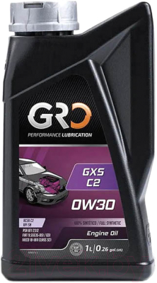 Моторное масло GRO GXS C2 0W30 / 9003690 (1л)