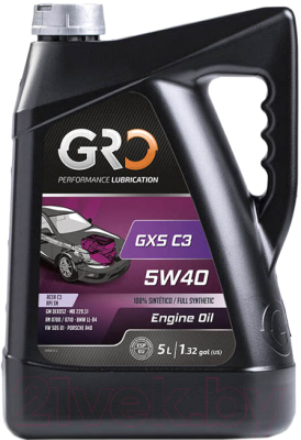 Моторное масло GRO GXS C3 5W40 / 9004420 (5л)