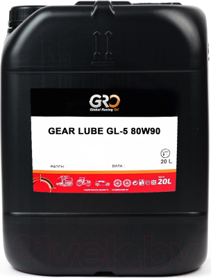 Трансмиссионное масло GRO Gear Lube GL-5 80W90 / 1038153 (20л)