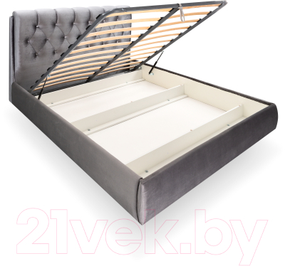 Двуспальная кровать AMI Империя Голд 1600 (светло-серый)