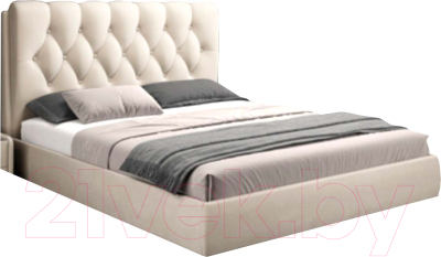Двуспальная кровать AMI Империя Голд 1600 (кремовый)