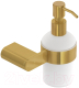 Дозатор для жидкого мыла Cezares STYLUS-SOIS-V-BORO (брашированное золото) - 