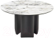 Миниатюра изображения товара Обеденный стол M-City Колизей D140 Artic Ocean / 480M05690 (белый мрамор керамика/черный)