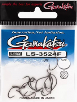 Набор крючков рыболовных Gamakatsu LS-3524F New Label Eyed Hooks Black 10 / 147933-010 (13шт) - 