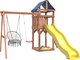 Игровой комплекс National Tree Company Классик с качелями лодочка и плетеным креслом IgroWood / ДКП-2 - 