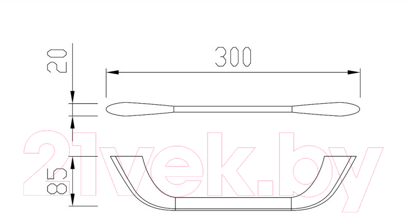 Держатель для полотенца Cezares LINER-TH02-01