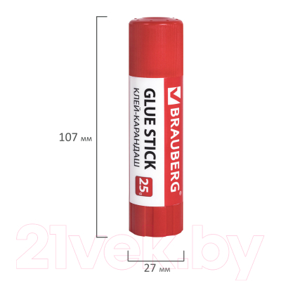 Клей-карандаш Brauberg 271306 (3шт)