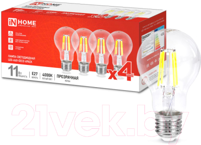 Набор ламп INhome LED-A60-deco / 4690612053417