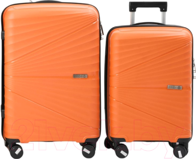 Набор чемоданов Pride РР-9702-2 (2шт, оранжевый)