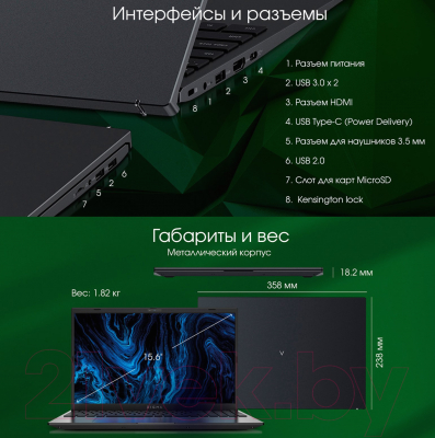 Ноутбук Digma Pro Sprint M (DN15P5-ADXW02)