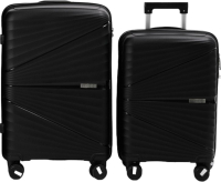 Набор чемоданов Pride РР-9702-2 (2шт, черный) - 