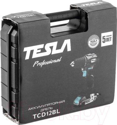Аккумуляторная дрель-шуруповерт Tesla TCD12BL / 834528
