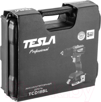 Аккумуляторная дрель-шуруповерт Tesla TCD18BL / 840369