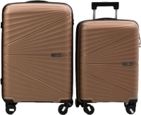 Набор чемоданов Pride РР-9702-2 (2шт, кофейный) - 