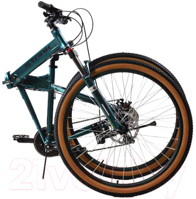 Велосипед STARK Cobra 29.2 D 2024 (18, зеленый металлик/черный)