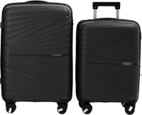Набор чемоданов Pride РР-9702-2 (2шт, темно-серый) - 