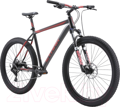 Велосипед STARK Funriser 29.4+ HD 2024 (22, темно-графитовый/красный)