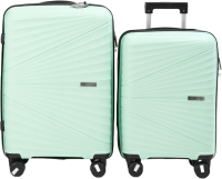 Набор чемоданов Pride РР-9702-2 (2шт, светло-зеленый) - 