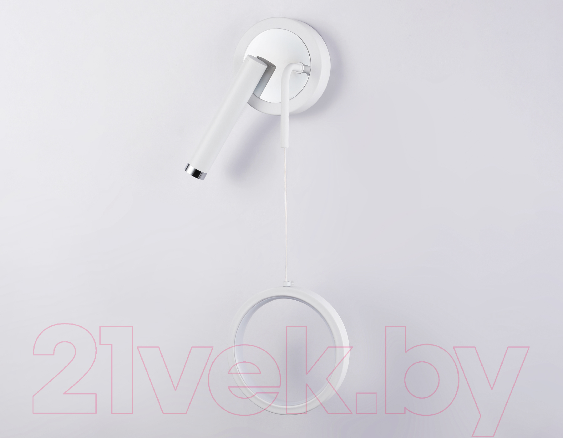 Бра Ambrella LineTech FL51651/1+1 WH/CH (белый/хром) — фото 2