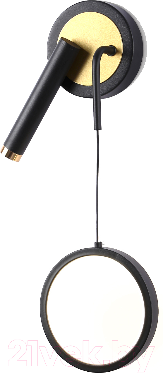 Бра Ambrella LineTech FL51652/1+1 BK/GD (черный/золото)