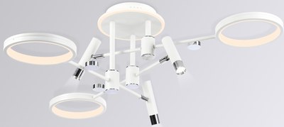 

Люстра, LineTech FL51646/3+3 WH/CH