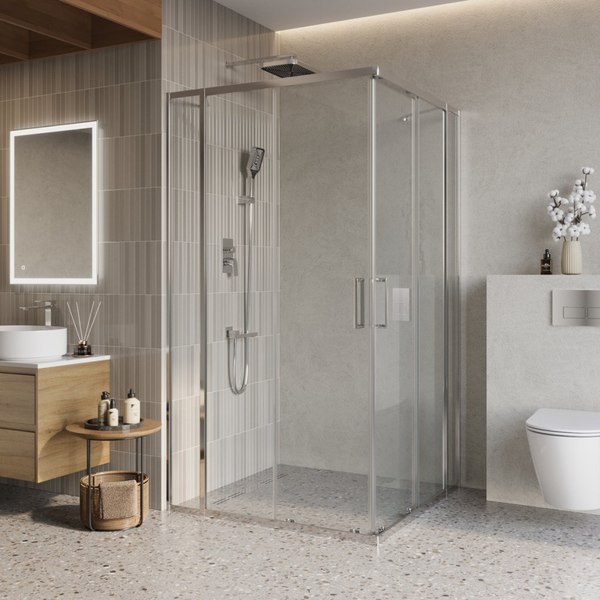 Купить Душевой уголок BelBagno LUCE-A-22-80+30-C-Cr в Минске