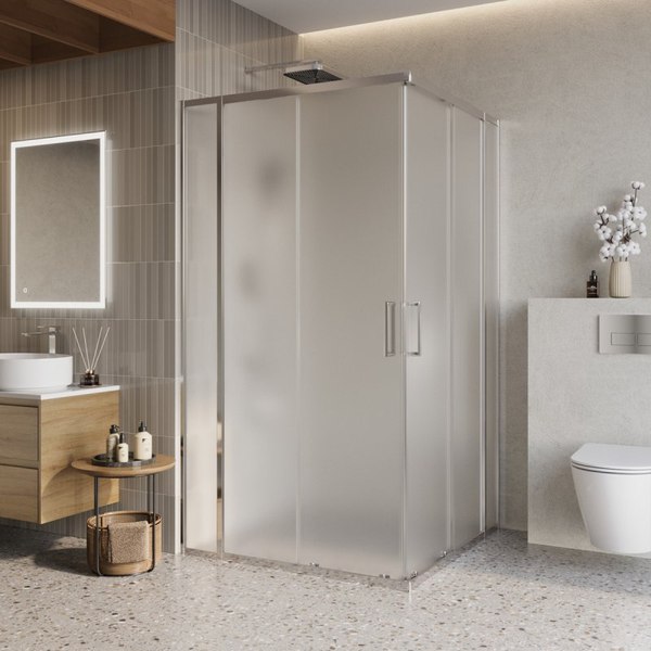 Купить Душевой уголок BelBagno LUCE-A-22-90+20-P-Cr в Минске