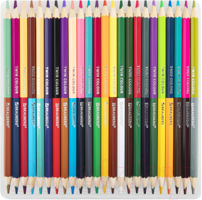 Набор цветных карандашей Brauberg Premium Twin Colour / 181875 (24шт)