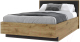 Полуторная кровать Мебель-КМК 1200 Мишель КМК 0961.4 (дуб наварра/антрацит) - 