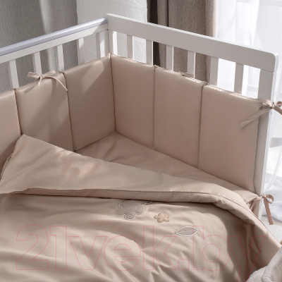 Комплект постельный для малышей Perina Teddy Sateen Collection / ТДСК6-01.12  (песочный)