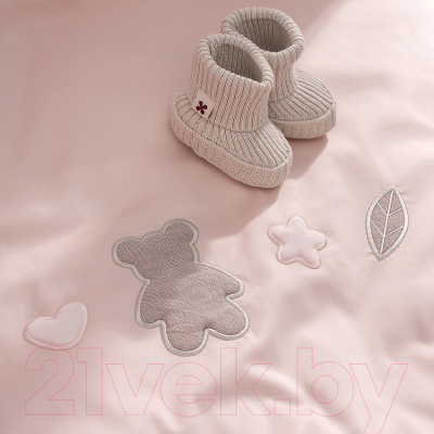Комплект постельный для малышей Perina Teddy Sateen Collection / ТДСК6-01.7  (розовый)