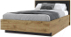 Полуторная кровать Мебель-КМК 1400 Мишель КМК 0961.3 (дуб наварра/антрацит) - 