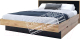 Односпальная кровать Мебель-КМК Мишель 900 КМК 0961.5 (дуб наварра/антрацит) - 