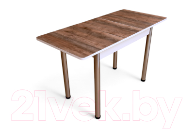 Обеденный стол СВД Юнио 100-130x60 / 054.П18.Х (австралийское дерево/хром)
