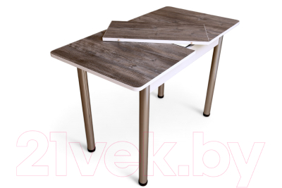 Обеденный стол СВД Юнио 100-130x60 / 054.П19.Х (сосна джексон/хром)