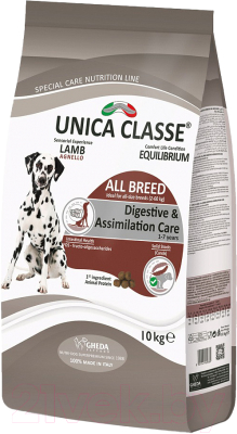 Сухой корм для собак Unica Classe для взрослых уход за пищеварением (10кг)