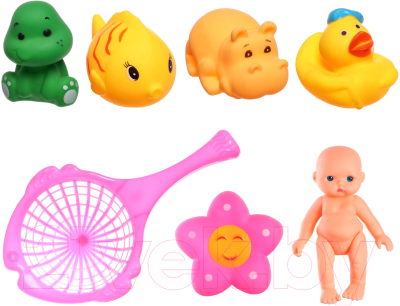 Набор игрушек для ванной Крошка Я Игры с пупсиком / 10095818 (7шт)