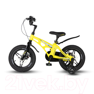 Детский велосипед Maxiscoo Cosmic Deluxe Plus 14 2024 / MSC-C1436D (желтый матовый)