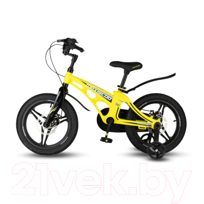 Детский велосипед Maxiscoo Cosmic Deluxe 16 2024 / MSC-C1636D (желтый матовый)